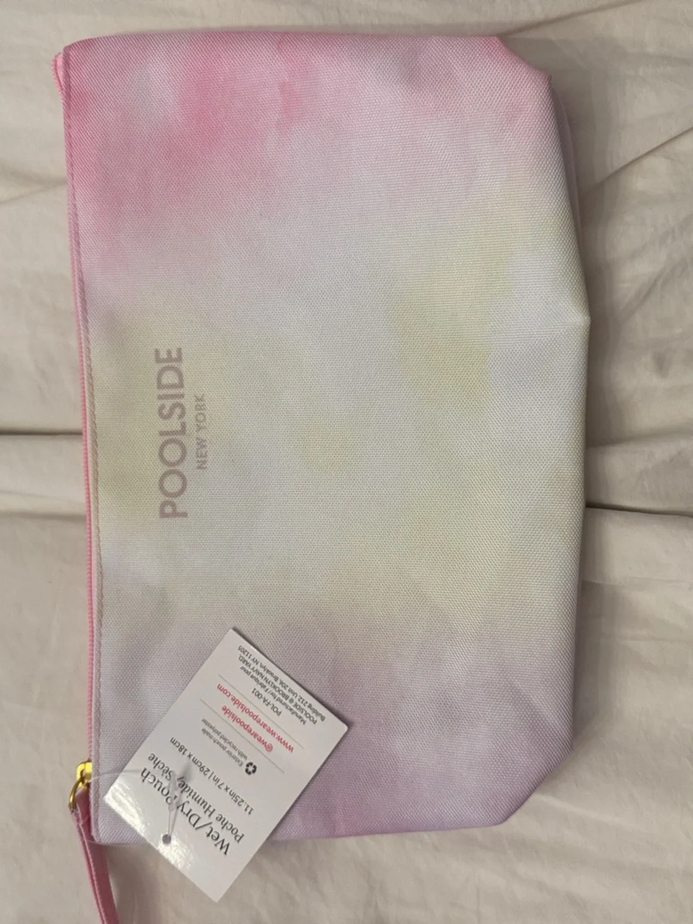 Poolside New York Tie-Dye Pink Cosmetic Pouch